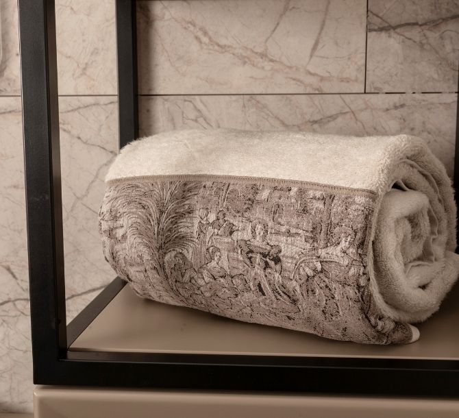 Goblen Koleksiyonu Micro Bambu, Vizon Renk, Özel Paketli Havlu Seti