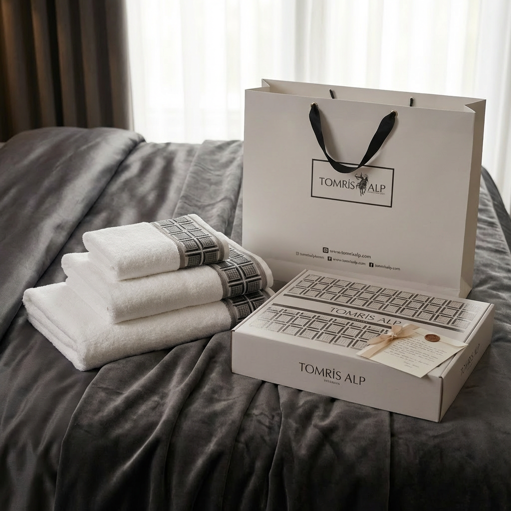 Tılsım Koleksiyonu Micro Bambu, Beyaz Renk, Özel Paketli Havlu Seti