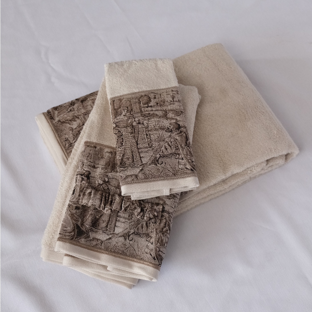 Goblen Koleksiyonu Micro Bambu, Vizon Renk, Özel Paketli Havlu Seti