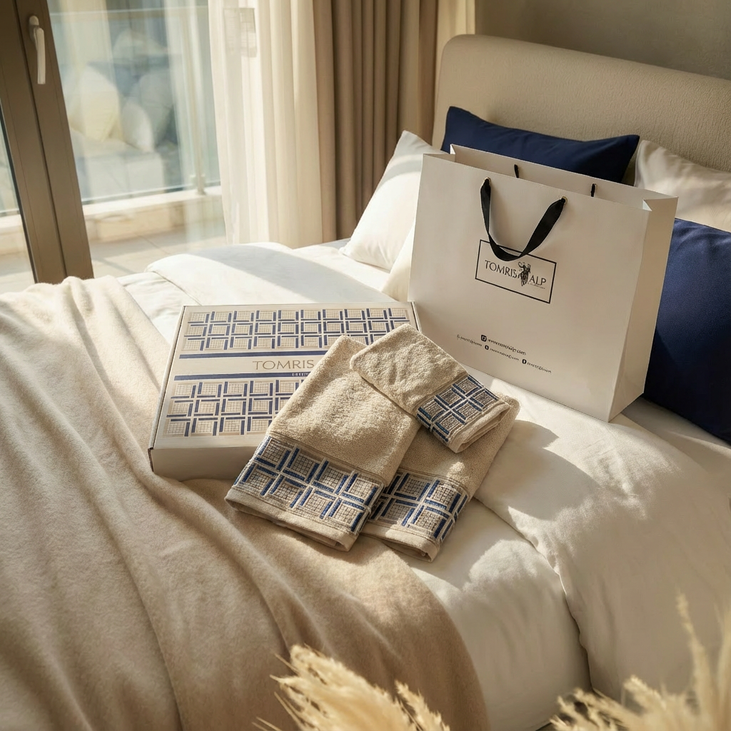 Tılsım Koleksiyonu Micro Bambu, Vizon Renk, Özel Paketli Havlu Seti