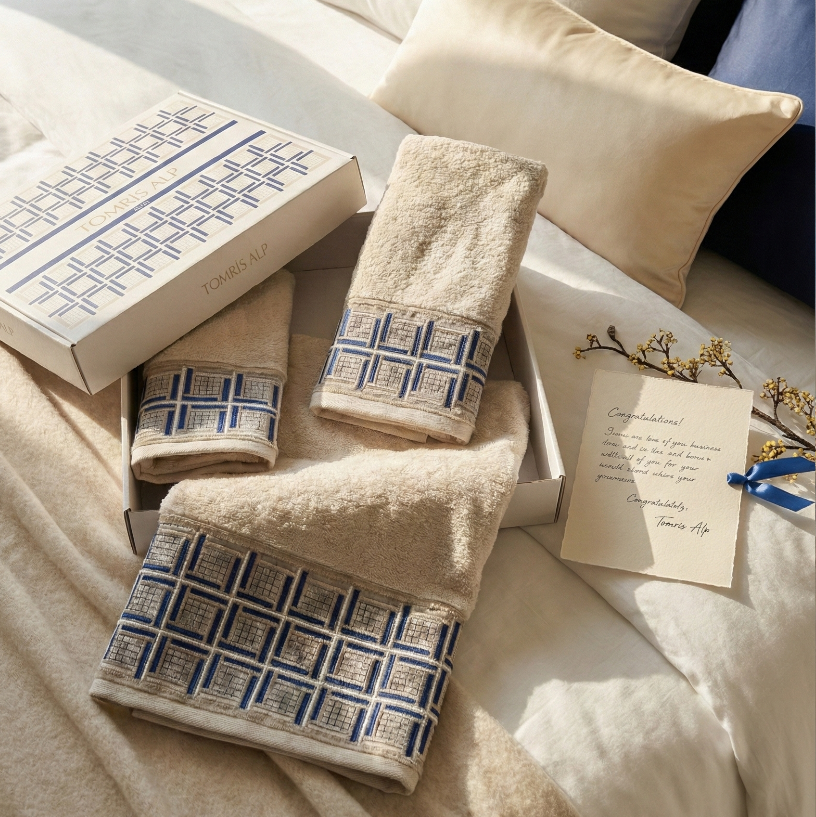 Tılsım Koleksiyonu Micro Bambu, Beyaz Renk, Özel Paketli Havlu Seti