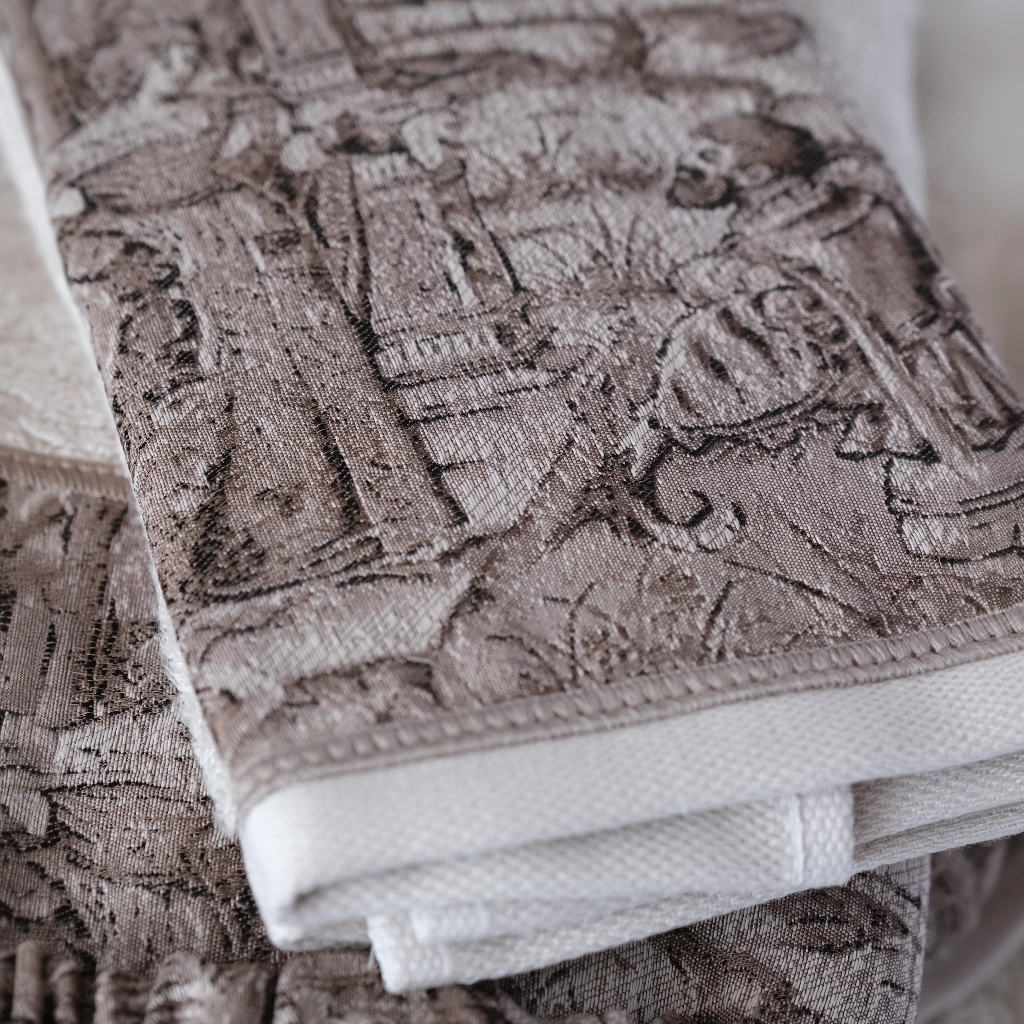 Goblen Koleksiyonu Micro Bambu, Vizon Renk, Özel Paketli Havlu Seti